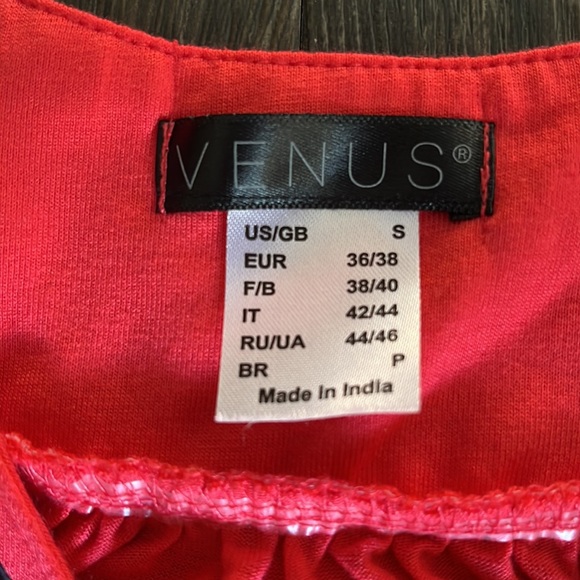 VENUS NWOT Swim Cover-up Halter Sunset Pink - Picture 4 of 6